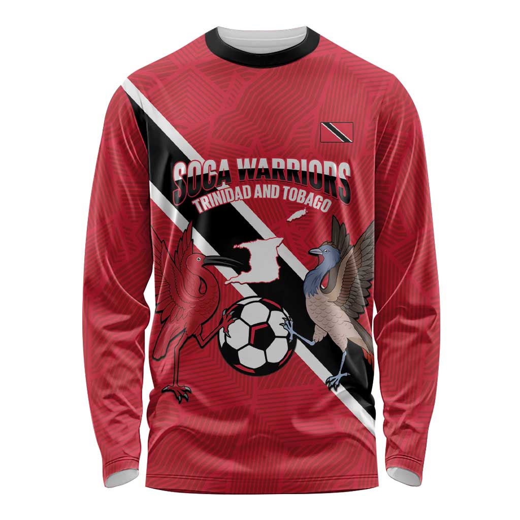 Custom Trinidad and Tobago Football Long Sleeve Shirt Come On Soca Warriors - Wonder Print Shop