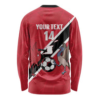 Custom Trinidad and Tobago Football Long Sleeve Shirt Come On Soca Warriors - Wonder Print Shop