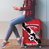 Custom Trinidad and Tobago Football Luggage Cover Come On Soca Warriors - Wonder Print Shop
