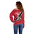 Custom Trinidad and Tobago Football Off Shoulder Sweater Come On Soca Warriors - Wonder Print Shop