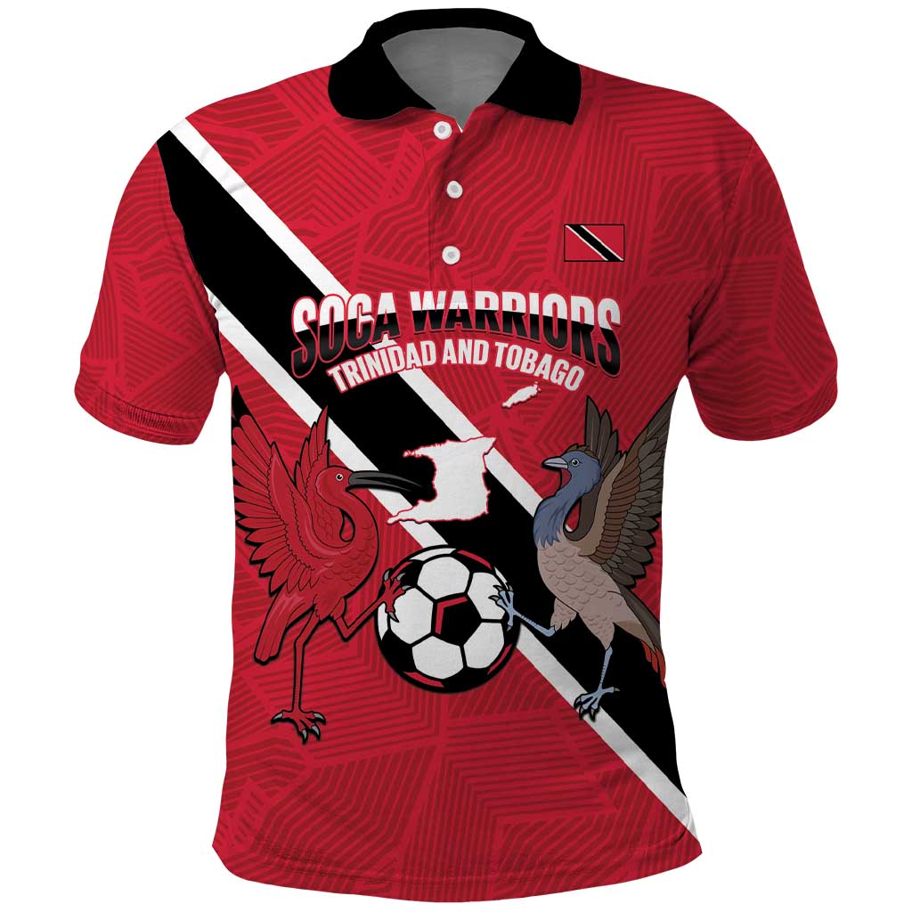 Custom Trinidad and Tobago Football Polo Shirt Come On Soca Warriors - Wonder Print Shop