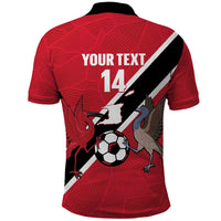 Custom Trinidad and Tobago Football Polo Shirt Come On Soca Warriors - Wonder Print Shop
