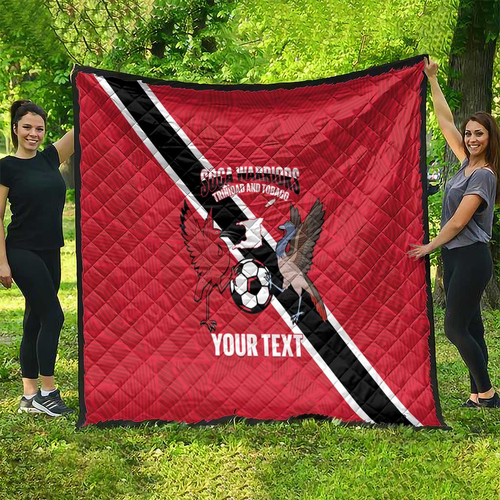 Custom Trinidad and Tobago Football Quilt Come On Soca Warriors - Wonder Print Shop