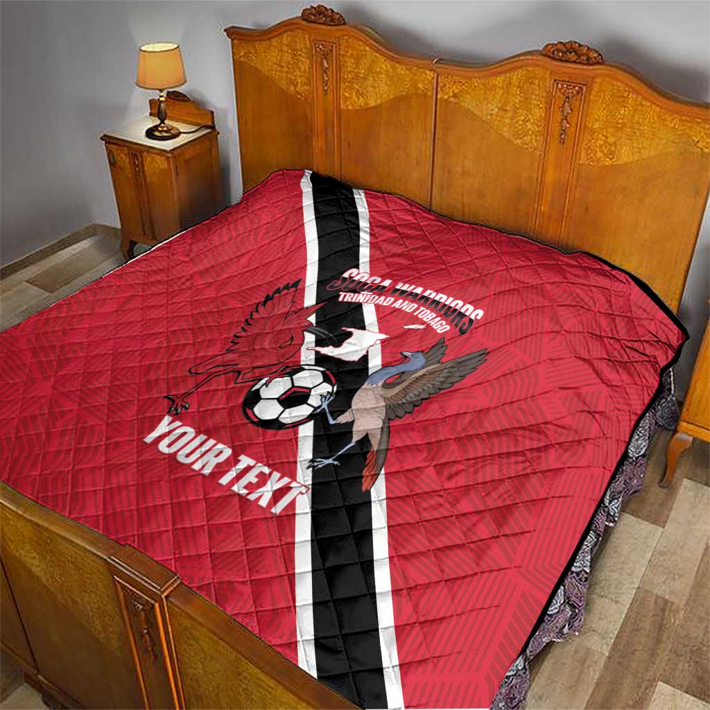 Custom Trinidad and Tobago Football Quilt Come On Soca Warriors - Wonder Print Shop