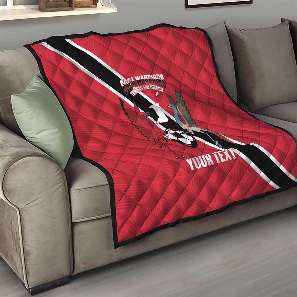 Custom Trinidad and Tobago Football Quilt Come On Soca Warriors - Wonder Print Shop
