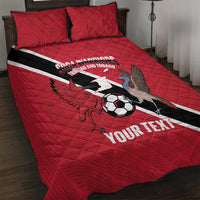 Custom Trinidad and Tobago Football Quilt Bed Set Come On Soca Warriors - Wonder Print Shop