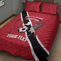 Custom Trinidad and Tobago Football Quilt Bed Set Come On Soca Warriors - Wonder Print Shop