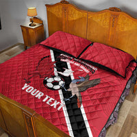 Custom Trinidad and Tobago Football Quilt Bed Set Come On Soca Warriors - Wonder Print Shop