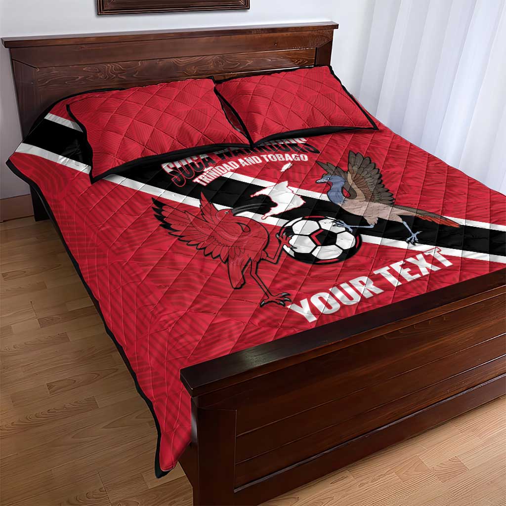 Custom Trinidad and Tobago Football Quilt Bed Set Come On Soca Warriors - Wonder Print Shop