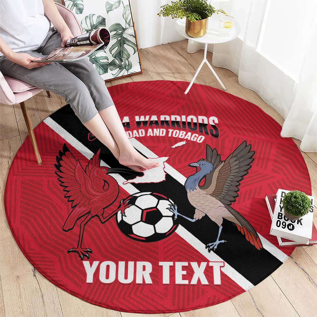 Custom Trinidad and Tobago Football Round Carpet Come On Soca Warriors - Wonder Print Shop