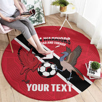 Custom Trinidad and Tobago Football Round Carpet Come On Soca Warriors - Wonder Print Shop