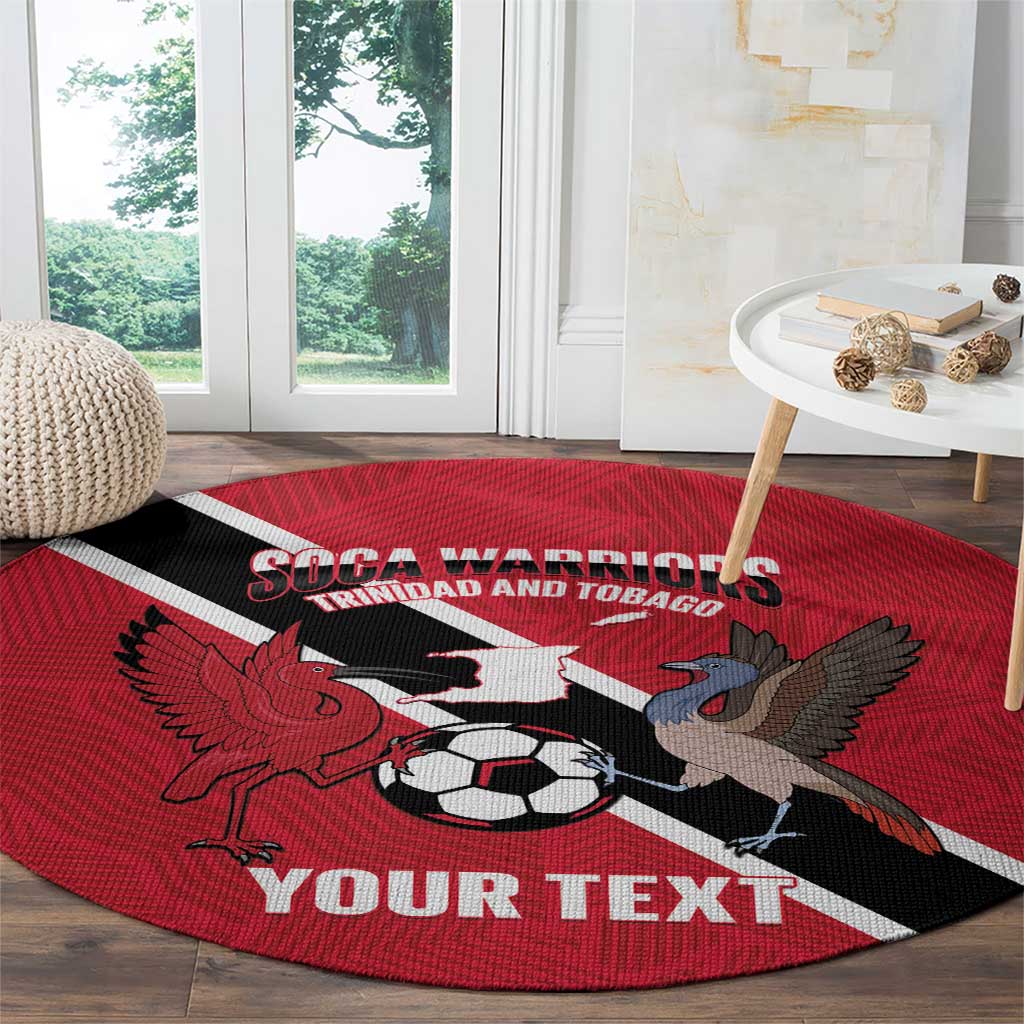 Custom Trinidad and Tobago Football Round Carpet Come On Soca Warriors - Wonder Print Shop