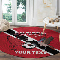 Custom Trinidad and Tobago Football Round Carpet Come On Soca Warriors - Wonder Print Shop