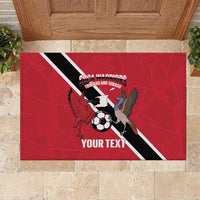 Custom Trinidad and Tobago Football Rubber Doormat Come On Soca Warriors - Wonder Print Shop