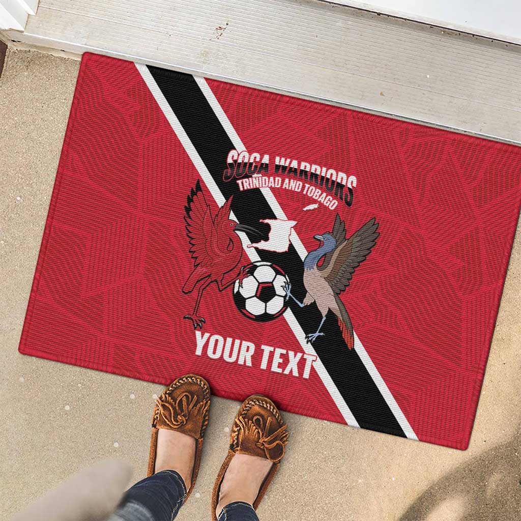 Custom Trinidad and Tobago Football Rubber Doormat Come On Soca Warriors - Wonder Print Shop