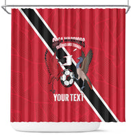 Custom Trinidad and Tobago Football Shower Curtain Come On Soca Warriors - Wonder Print Shop