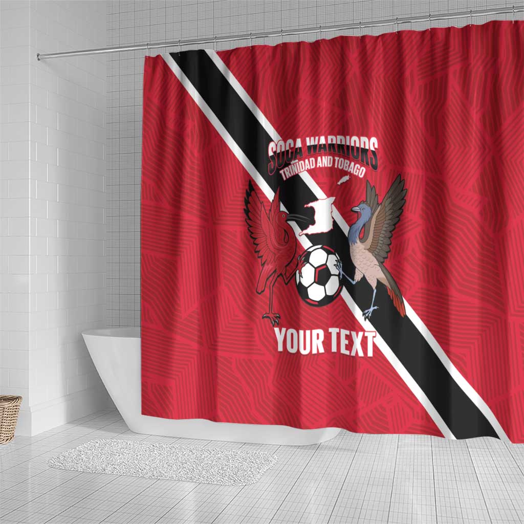 Custom Trinidad and Tobago Football Shower Curtain Come On Soca Warriors - Wonder Print Shop