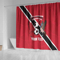 Custom Trinidad and Tobago Football Shower Curtain Come On Soca Warriors - Wonder Print Shop