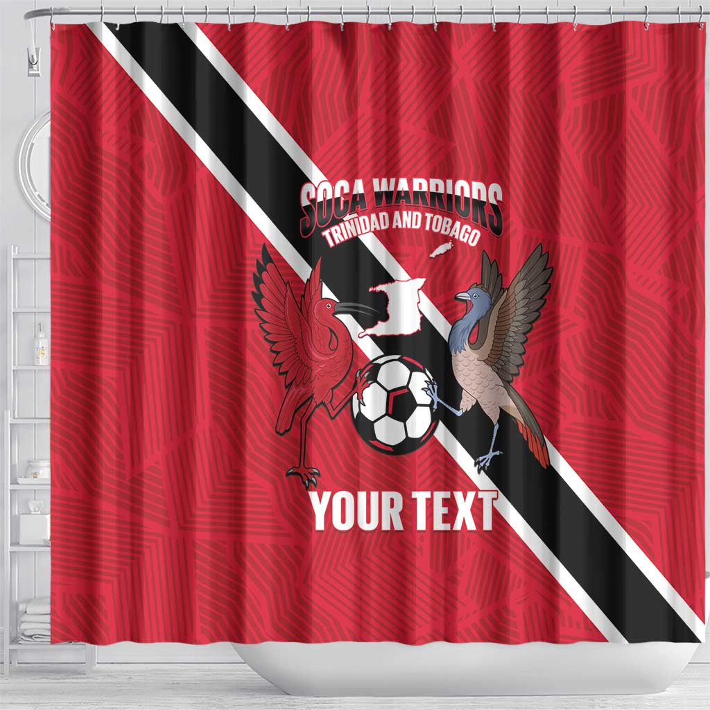 Custom Trinidad and Tobago Football Shower Curtain Come On Soca Warriors - Wonder Print Shop