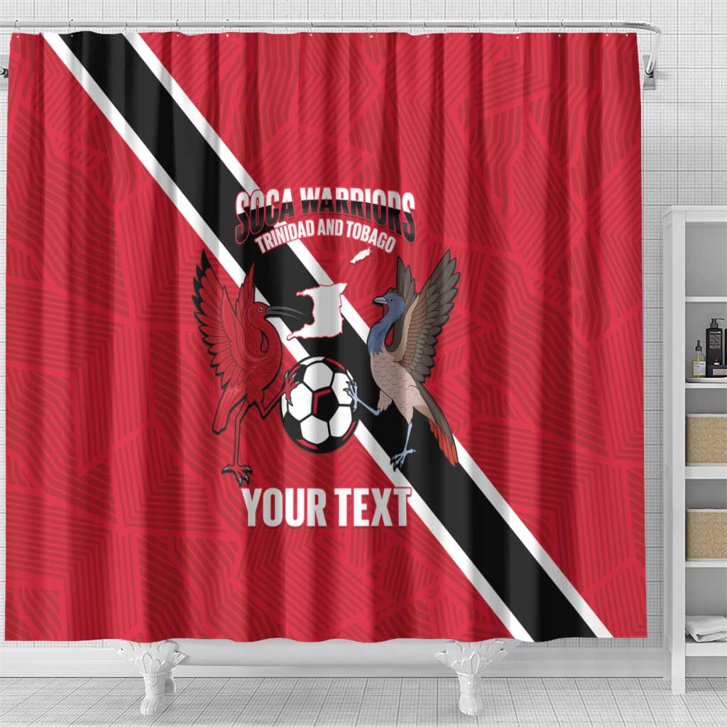 Custom Trinidad and Tobago Football Shower Curtain Come On Soca Warriors - Wonder Print Shop