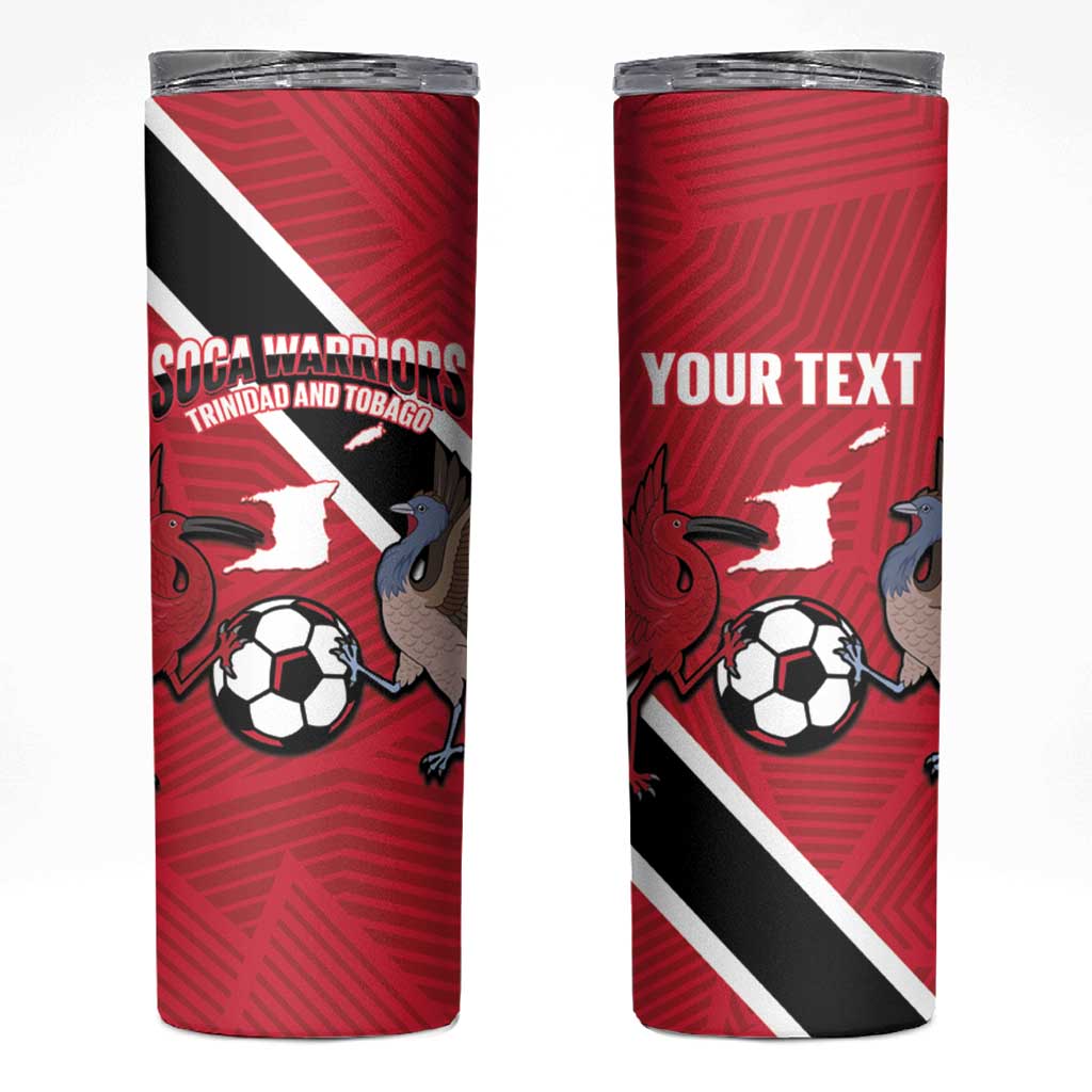 Custom Trinidad and Tobago Football Skinny Tumbler Come On Soca Warriors - Wonder Print Shop