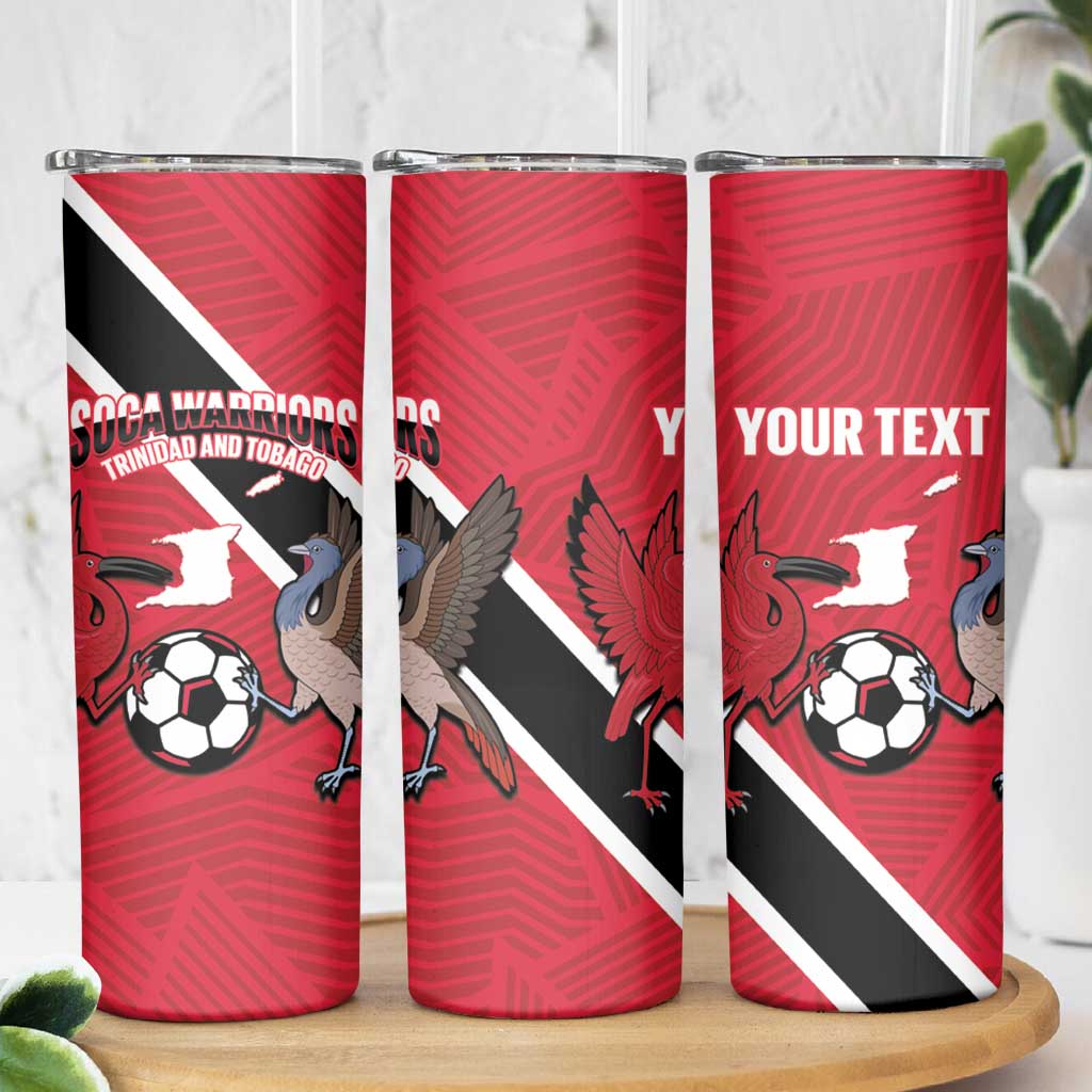 Custom Trinidad and Tobago Football Skinny Tumbler Come On Soca Warriors - Wonder Print Shop
