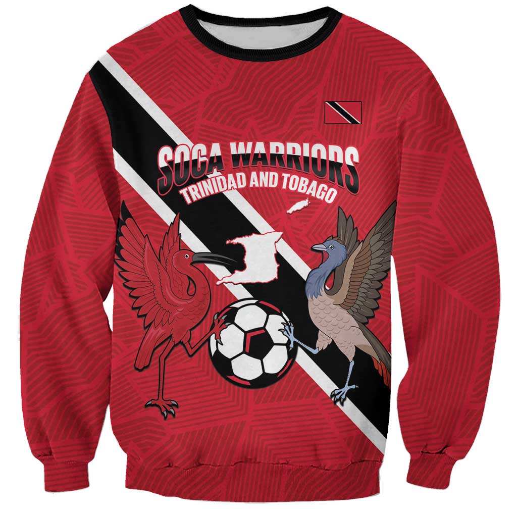 Custom Trinidad and Tobago Football Sweatshirt Come On Soca Warriors - Wonder Print Shop