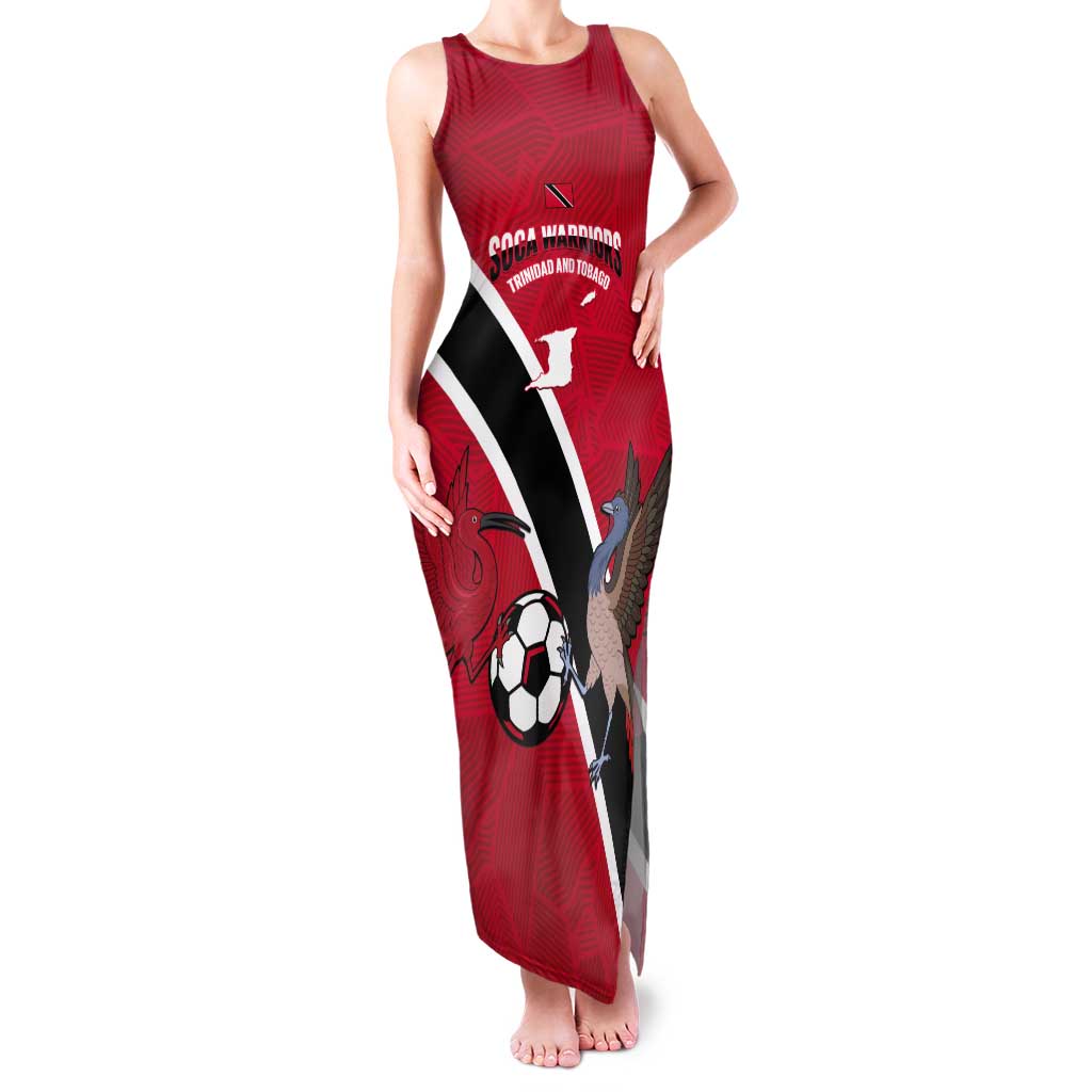 Custom Trinidad and Tobago Football Tank Maxi Dress Come On Soca Warriors - Wonder Print Shop