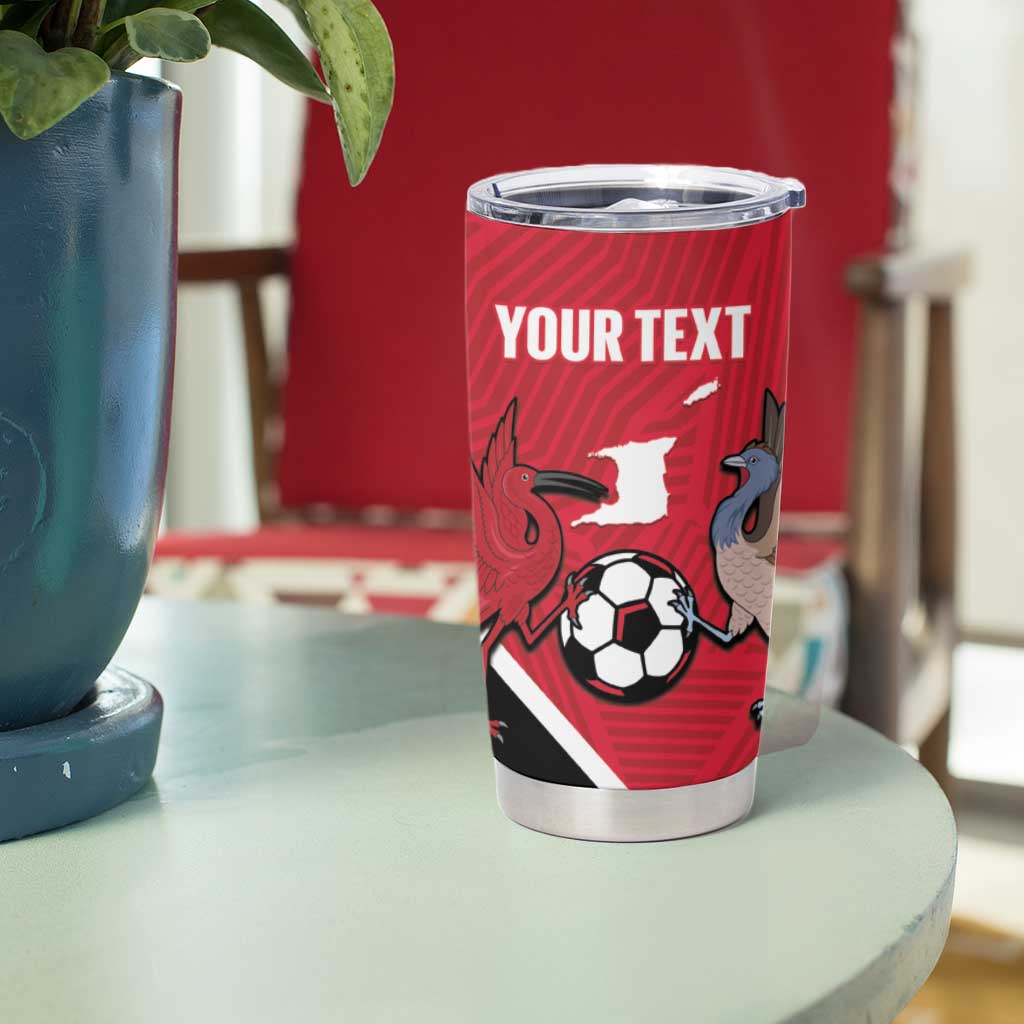 Custom Trinidad and Tobago Football Tumbler Cup Come On Soca Warriors - Wonder Print Shop