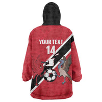 Custom Trinidad and Tobago Football Wearable Blanket Hoodie Come On Soca Warriors - Wonder Print Shop