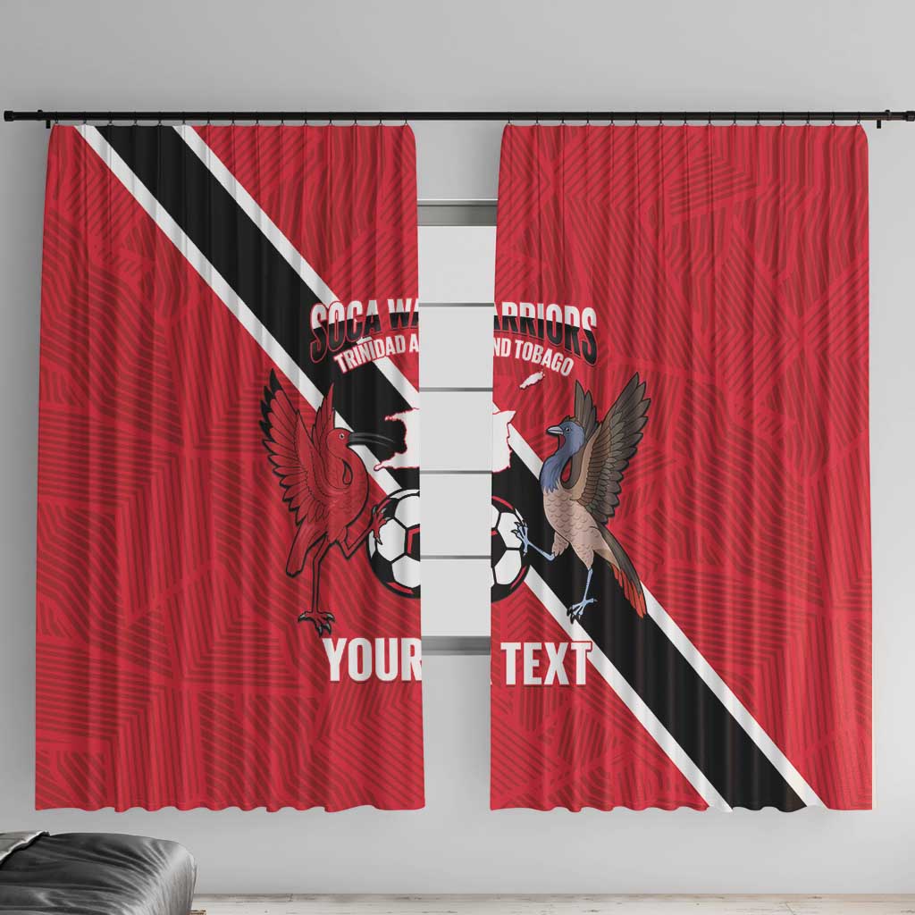 Custom Trinidad and Tobago Football Window Curtain Come On Soca Warriors - Wonder Print Shop