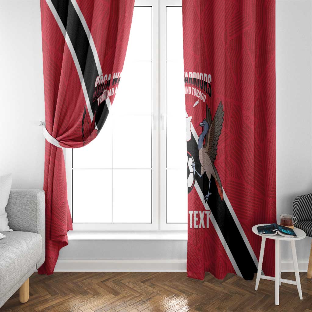 Custom Trinidad and Tobago Football Window Curtain Come On Soca Warriors - Wonder Print Shop
