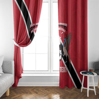 Custom Trinidad and Tobago Football Window Curtain Come On Soca Warriors - Wonder Print Shop