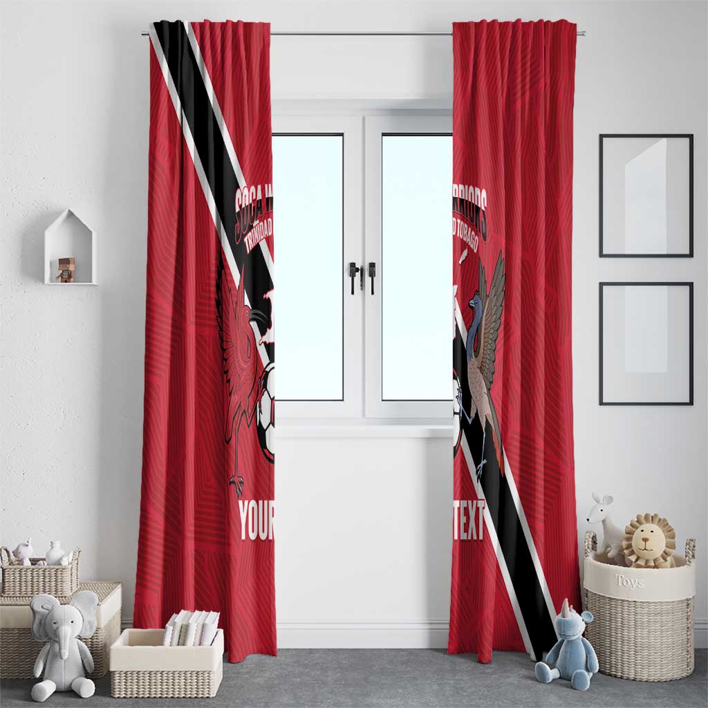 Custom Trinidad and Tobago Football Window Curtain Come On Soca Warriors - Wonder Print Shop