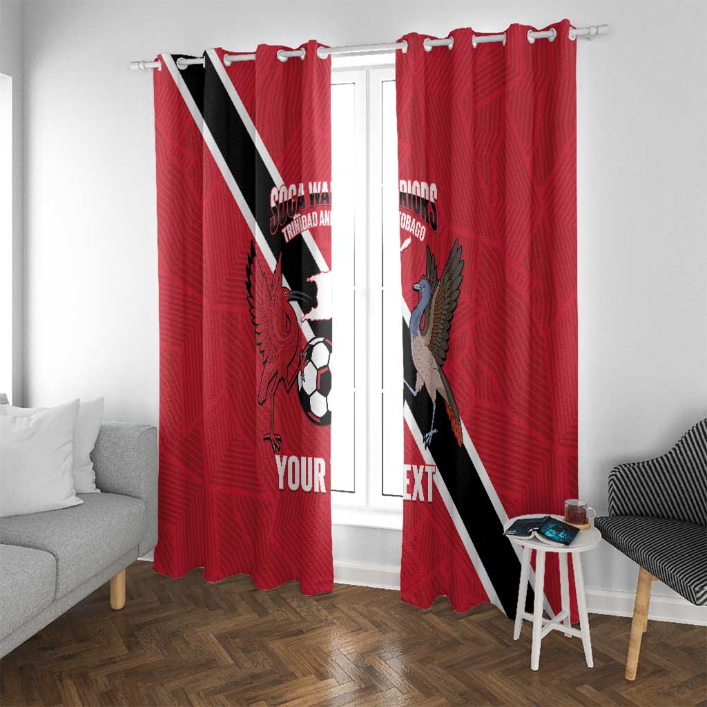 Custom Trinidad and Tobago Football Window Curtain Come On Soca Warriors - Wonder Print Shop