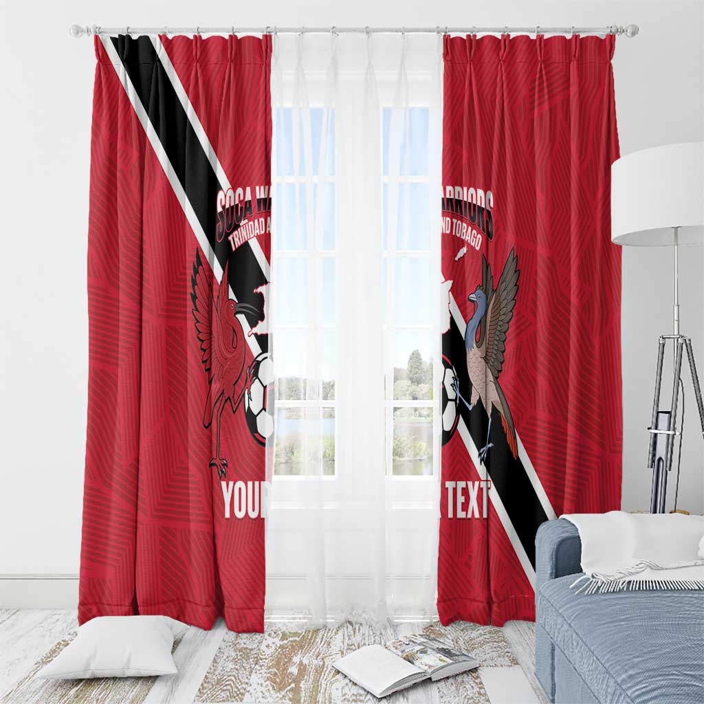 Custom Trinidad and Tobago Football Window Curtain Come On Soca Warriors - Wonder Print Shop