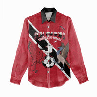 Custom Trinidad and Tobago Football Women Casual Shirt Come On Soca Warriors - Wonder Print Shop