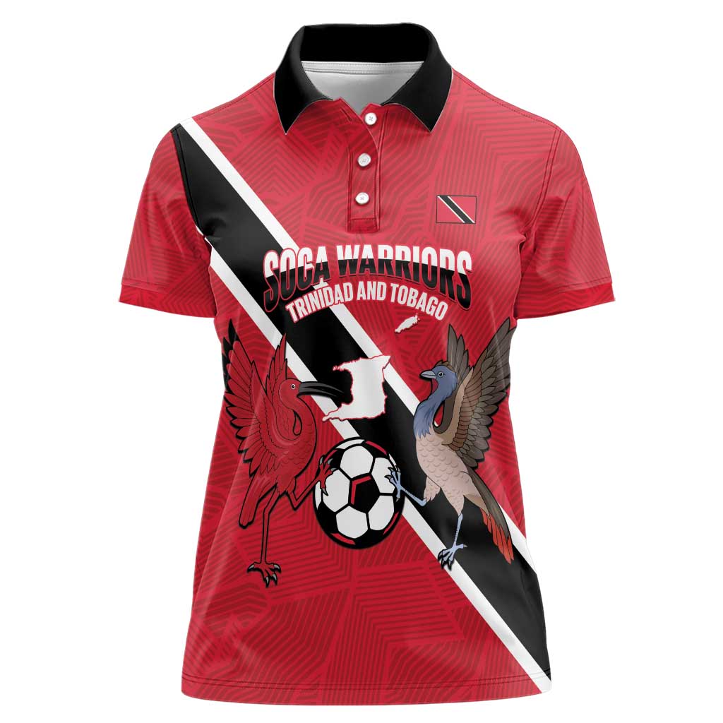 Custom Trinidad and Tobago Football Women Polo Shirt Come On Soca Warriors - Wonder Print Shop