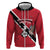 Custom Trinidad and Tobago Football Zip Hoodie Come On Soca Warriors - Wonder Print Shop