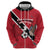 Custom Trinidad and Tobago Football Zip Hoodie Come On Soca Warriors - Wonder Print Shop