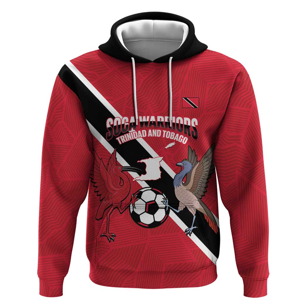 Custom Trinidad and Tobago Football Zip Hoodie Come On Soca Warriors - Wonder Print Shop