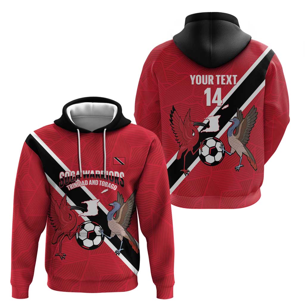 Custom Trinidad and Tobago Football Zip Hoodie Come On Soca Warriors - Wonder Print Shop