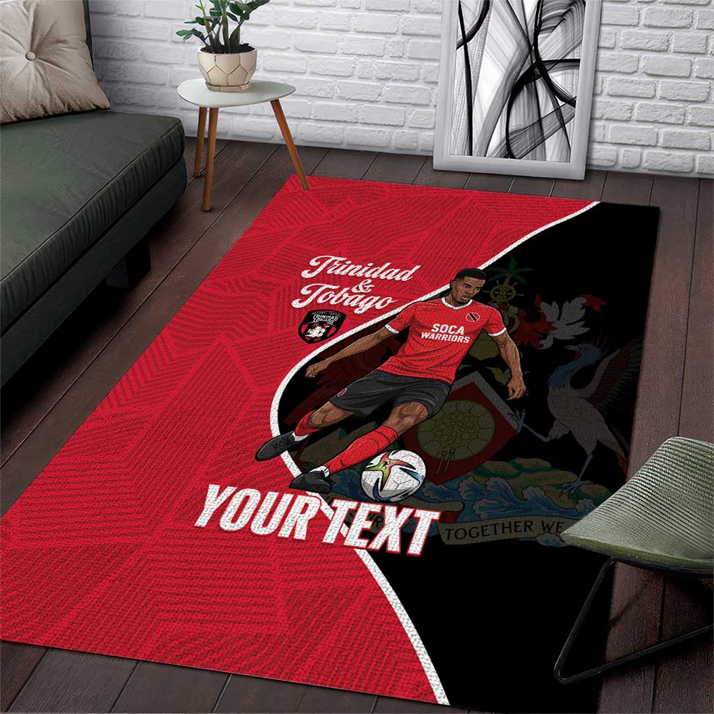 Custom Trinidad and Tobago Football Area Rug 2025 Go Champions - Wonder Print Shop