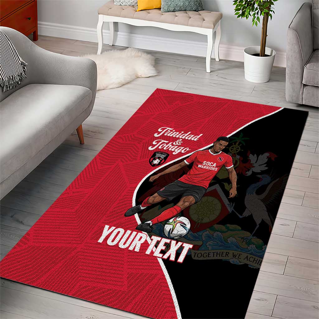 Custom Trinidad and Tobago Football Area Rug 2025 Go Champions - Wonder Print Shop