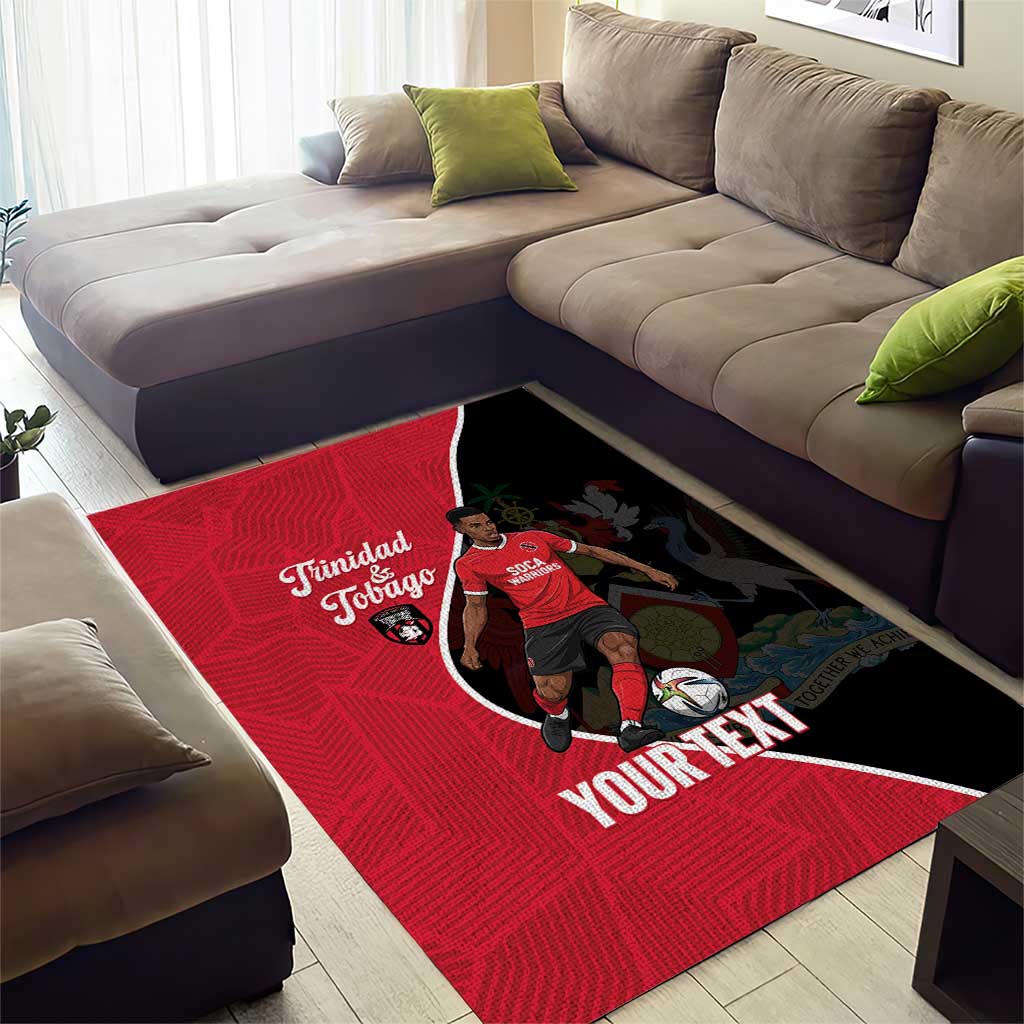 Custom Trinidad and Tobago Football Area Rug 2025 Go Champions - Wonder Print Shop