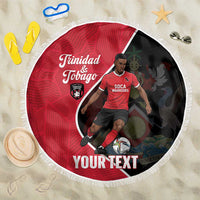Custom Trinidad and Tobago Football Beach Blanket 2025 Go Champions - Wonder Print Shop