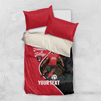Custom Trinidad and Tobago Football Bedding Set 2025 Go Champions - Wonder Print Shop