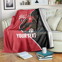 Custom Trinidad and Tobago Football Blanket 2025 Go Champions - Wonder Print Shop