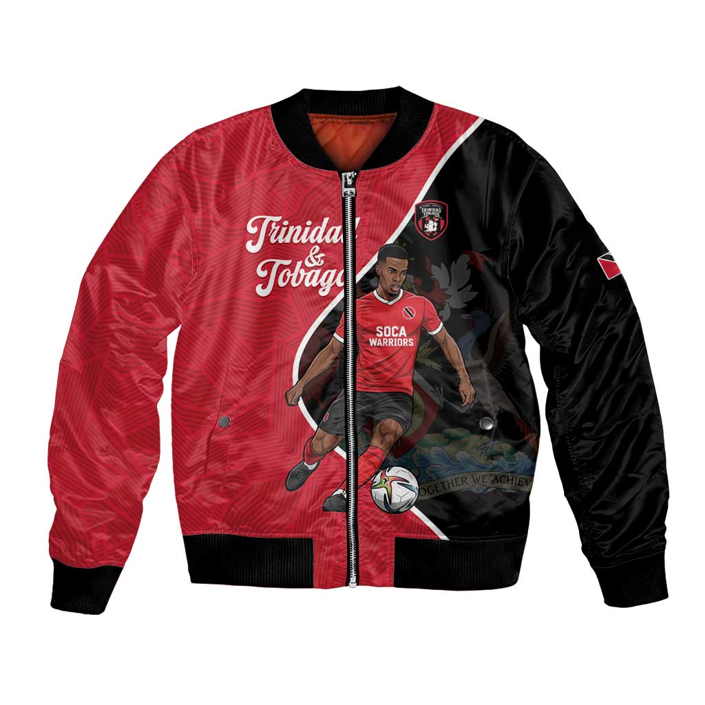 Custom Trinidad and Tobago Football Bomber Jacket 2025 Go Champions - Wonder Print Shop
