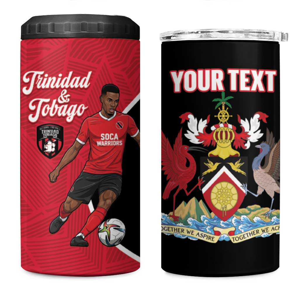 Custom Trinidad and Tobago Football 4 in 1 Can Cooler Tumbler 2025 Go Champions - Wonder Print Shop